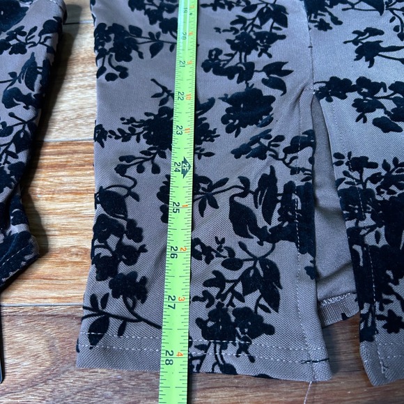 Fashion Nova Swynn Serenity Brown Floral Velvet Corset Top & Midi Skirt Set - Picture 10 of 10